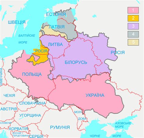 Річ Посполита — утворення, території, важливі дати, розпад
