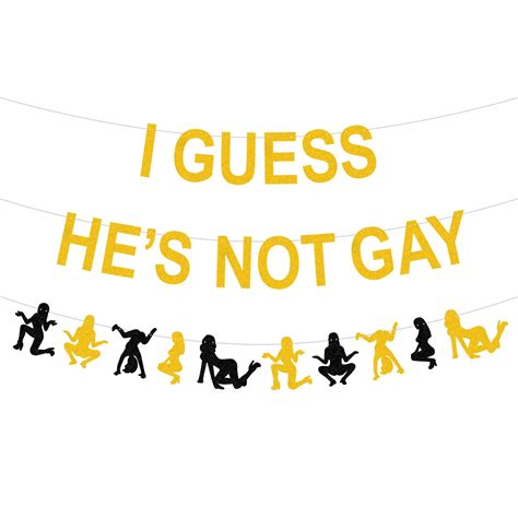 Bachelor Party Gold Glitter DHF10 Banner Bachelorette Stripper Party