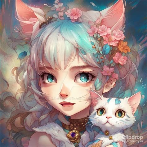 Anime Kitten Girl by Heidje72 on DeviantArt