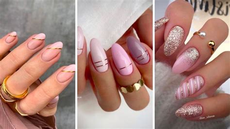 Manicura rosa con dorado: 3 diseños de uñas para lucir manos jóvenes ...