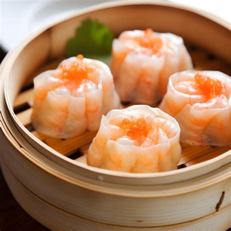 premium ai image yummy  tasty chinese food dim sum steam food