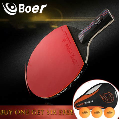 Original Boer ITTF Professional Star Ping Pong Racket Carbon Table ...