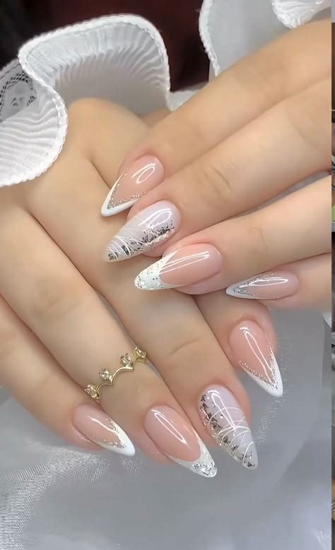 Unha De Gel Decorada Branca - 310 ideias de Unhas de gel branca para salvar hoje | unhas de gel ...