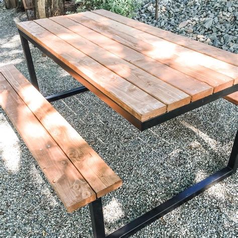 DIY Metal Picnic Table | Wood easy