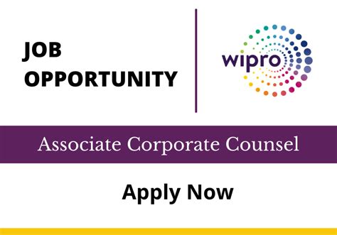 job associate corporate counsel wipro bengaluru
