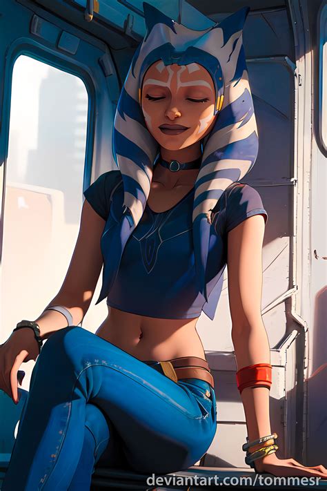 Ahsoka Tano enjoys life by TommesR on DeviantArt