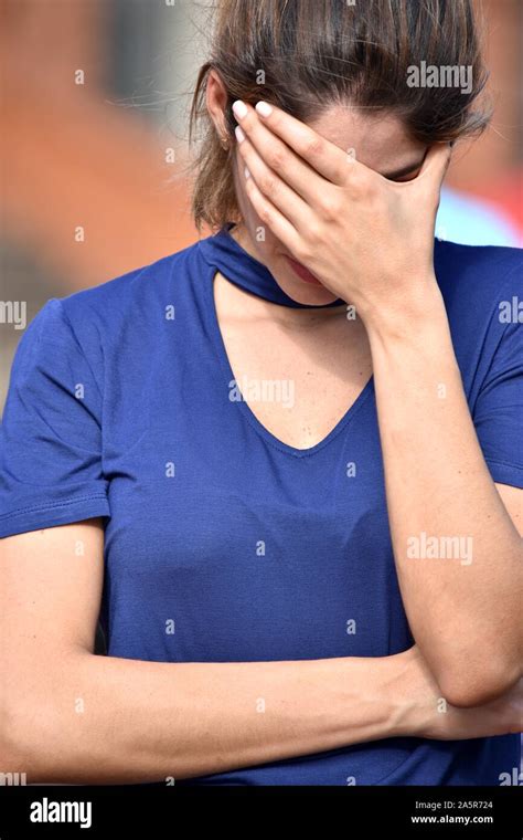 Shameful Attractive Diverse Person Stock Photo - Alamy
