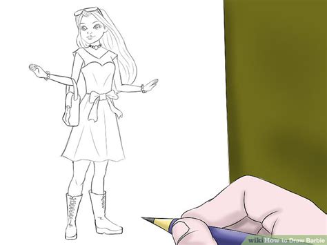 how to draw barbie