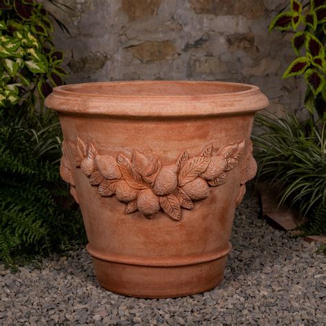 Impruneta Terracotta Lemons Vase