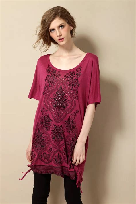 XL 8XL Big Size Novelty Ethnic Print Diamond Tee Top T shirt Plus Size ...
