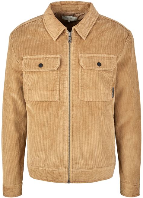 Tom Tailor Denim Hemdjacke aus Cord (1032423-12912) splashed clay beige ...