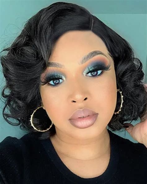 Side Part Fluffy Short Curly Heat Resistant Synthetic Hair Wig