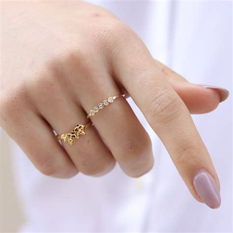 Leaf Ring, Maple Leaf Ring, Maple Ring, Leaves Ring, Nature Ring