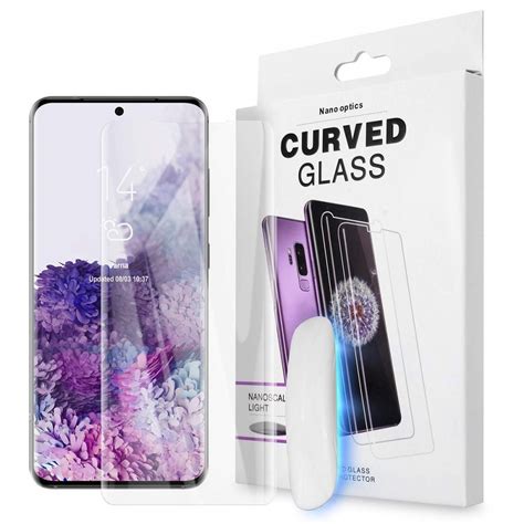 Protectorking 1x 9H Hartglas für Samsung Galaxy S20 ULTRA CURVED UV ...