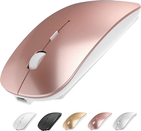 Amazon.com: QIJIAYI Wireless Mouse, Slim Rechargeable Wireless Silent ...
