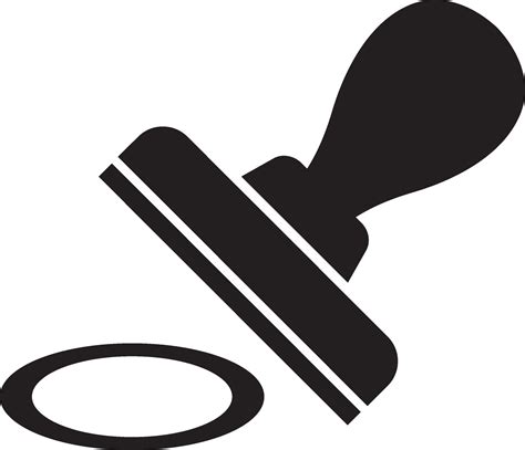 stamp icon vector illustration  vector art  vecteezy