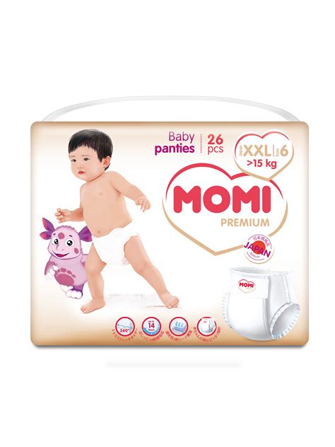 MOMI Premium подгузники-трусики XXL (от 15 кг). 26шт · Лунтик