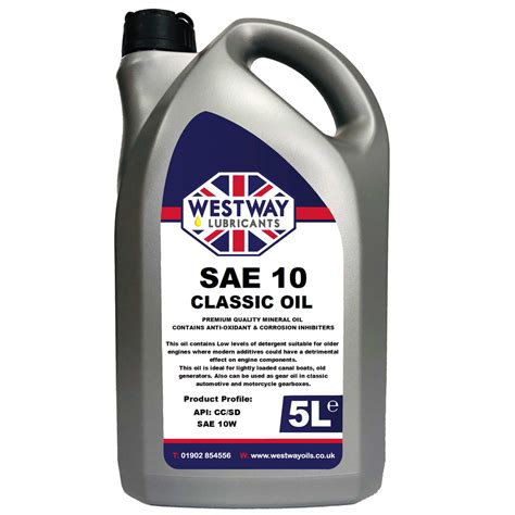 SAE 10 Mineral Classic Motor Oil – Westway Oils