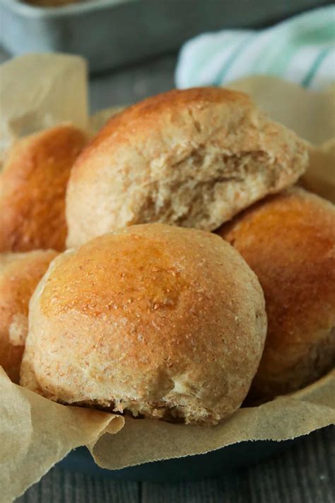 Homemade Wheat Yeast Rolls