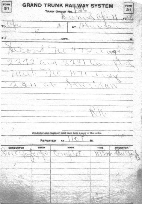 train order  wednesday april      meeting