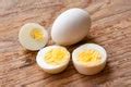 fresh brown boiled egg  stock image