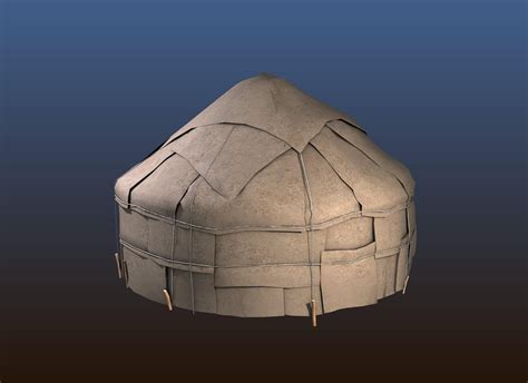 Yurt House - 3D Model by alexkovalev