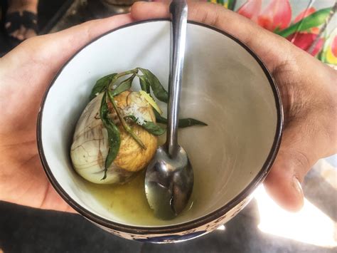 Fertilized Egg Embryo (Trứng vịt lộn, or Vietnamese Balut) in Hanoi ...