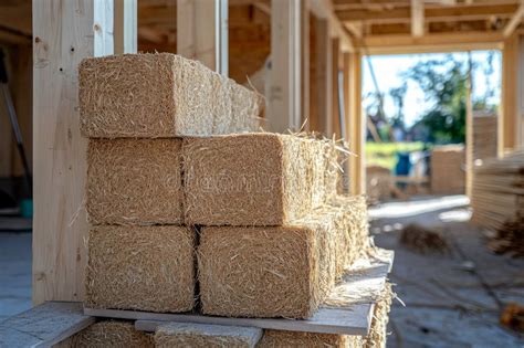 Straw Bales Provide Effective Insulation within a Wooden House ...