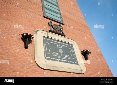 Munich Air Disaster Memorial Plaque Stock Photo - Alamy