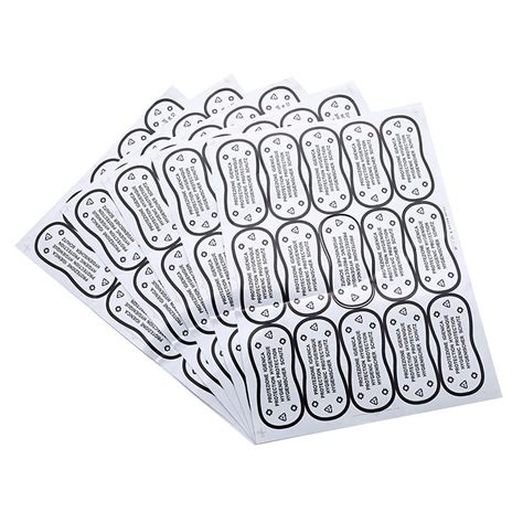 75pcs Hygiene Label Clear Tape Swimwear Lingerie Bikini Try On Label