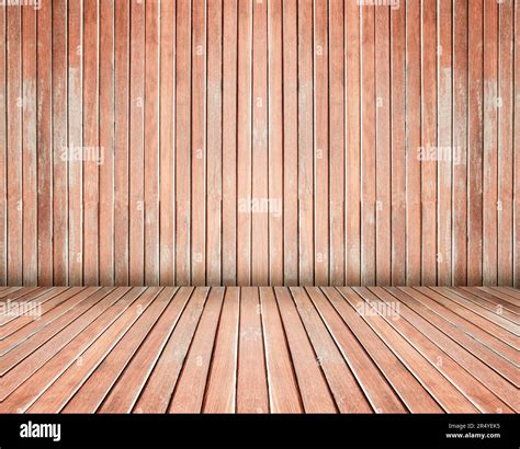 Blank space interior wooden horizontal lines background behind wood ...