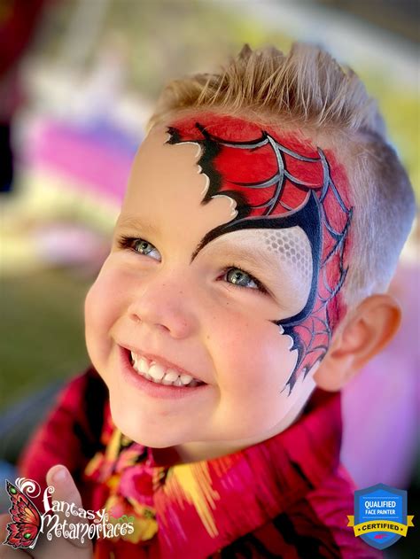 easy spiderman face paint 4