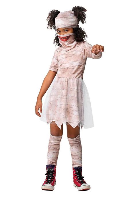 Fantasia Múmia Menina Halloween Infantil