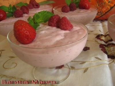 Клубничный крем : Десерты