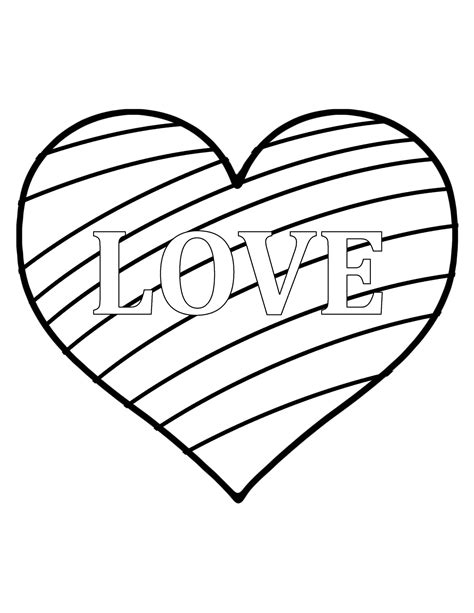 Free Printable Valentine's Day Heart Coloring Page - A Crafty Life