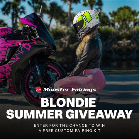 The @blondiemotovlogs SUMMER... - Monster Motorcycle Fairings