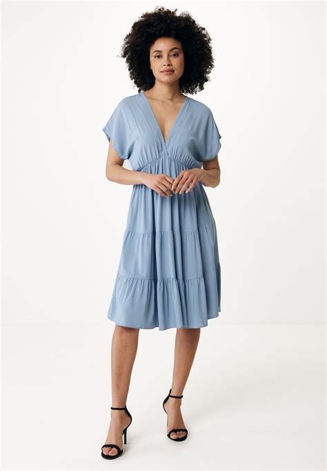 Mexx V Neck Flared Day Dress - Vestito estivo - sky blue/blu - Zalando.it