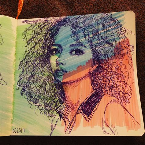 Missed drawing each day for about a week but getting back to it despite ...