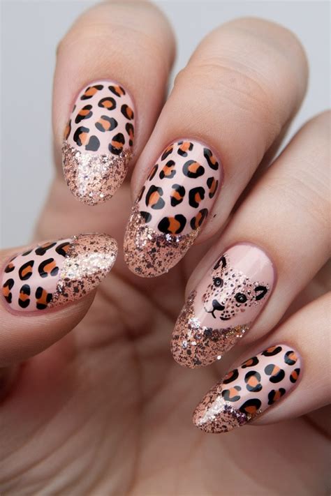 cheetah nail designs nail  glam