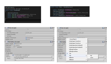 unity variable  class doesnt show  editor game development
