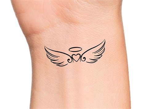 Tatuaje temporal de alas de ángel - Etsy España