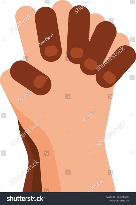 Vector Image Friendship Symbol Isolated On Stock Vector (Royalty Free ...