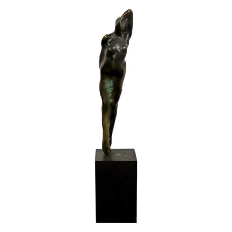 Mid-Century Modern Danish Teak Wood Nude Woman Sculpture at 1stDibs