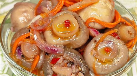 МАРИНОВАННЫЕ ЗАКУСОЧНЫЕ ШАМПИНЬОНЫ | Вкусная и быстрая закуска из ...