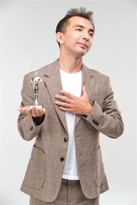 man   trophy  stock photo