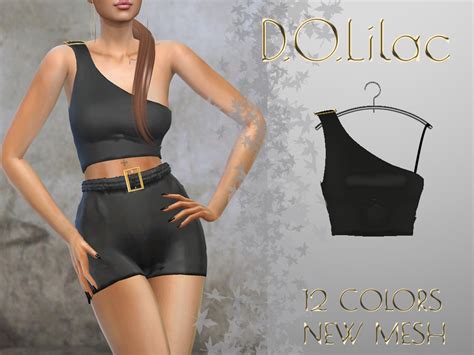 D.O.Lilac Crop Top 06 - The Sims 4 Catalog