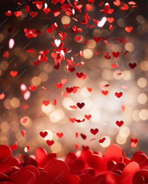 Valentines Day celebrations and Blur the background to enhance the