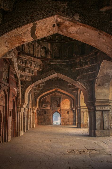 Man in Historic Indian ArchitectureFree Stock Photo