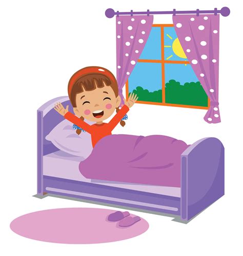 Despertando De La Cama Caricatura