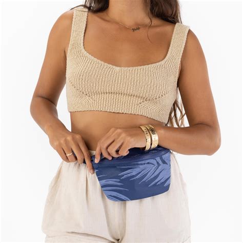 Sway Mini Hip Pack in Hanalei Moon on Navy | ALOHA Collection